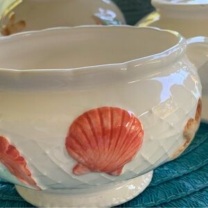 Coastal Seashell Ceramic Bowl